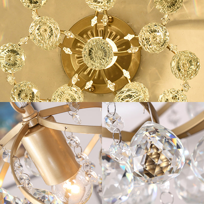 Skanto | CrystalElegance Pendel - Luksus Taklampe med Messingdetaljer