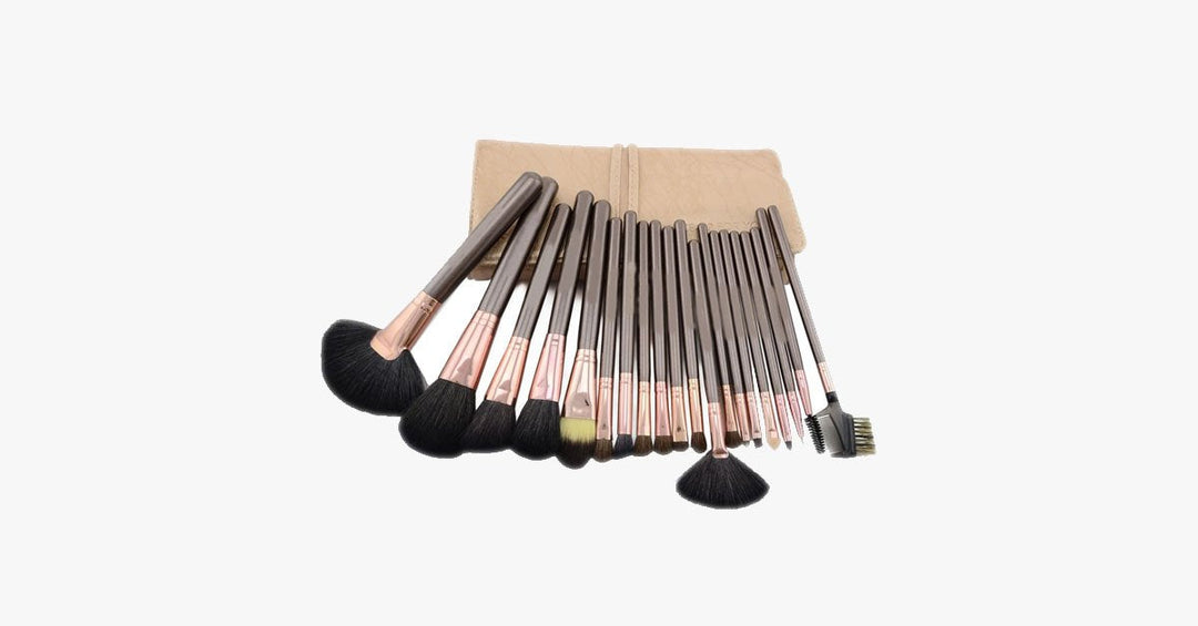 Skanto | Coco Bronze Brush Set of 20 - Useful for full face makeup