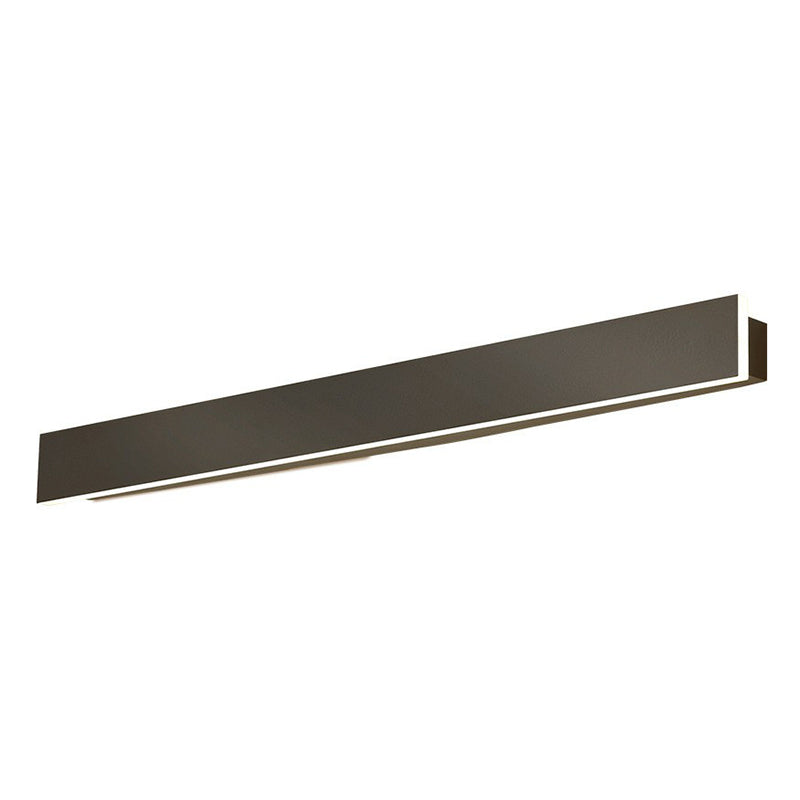 Aluminiumsletta formet LED veggbelysning moderne svart vegglampe for stue | Skanto