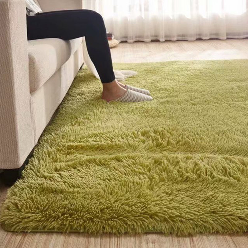 Skanto | Pusete Enfarget Teppe Multicolor Løs Teppe Syntetisk Vaskbart Dyrevennlig Rutchfritt Teppe til Stuen