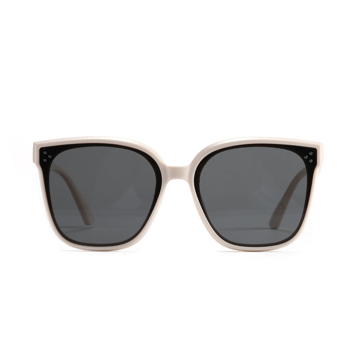 Dame moteriktig solbrille med gjennomsiktig aksent Skanto