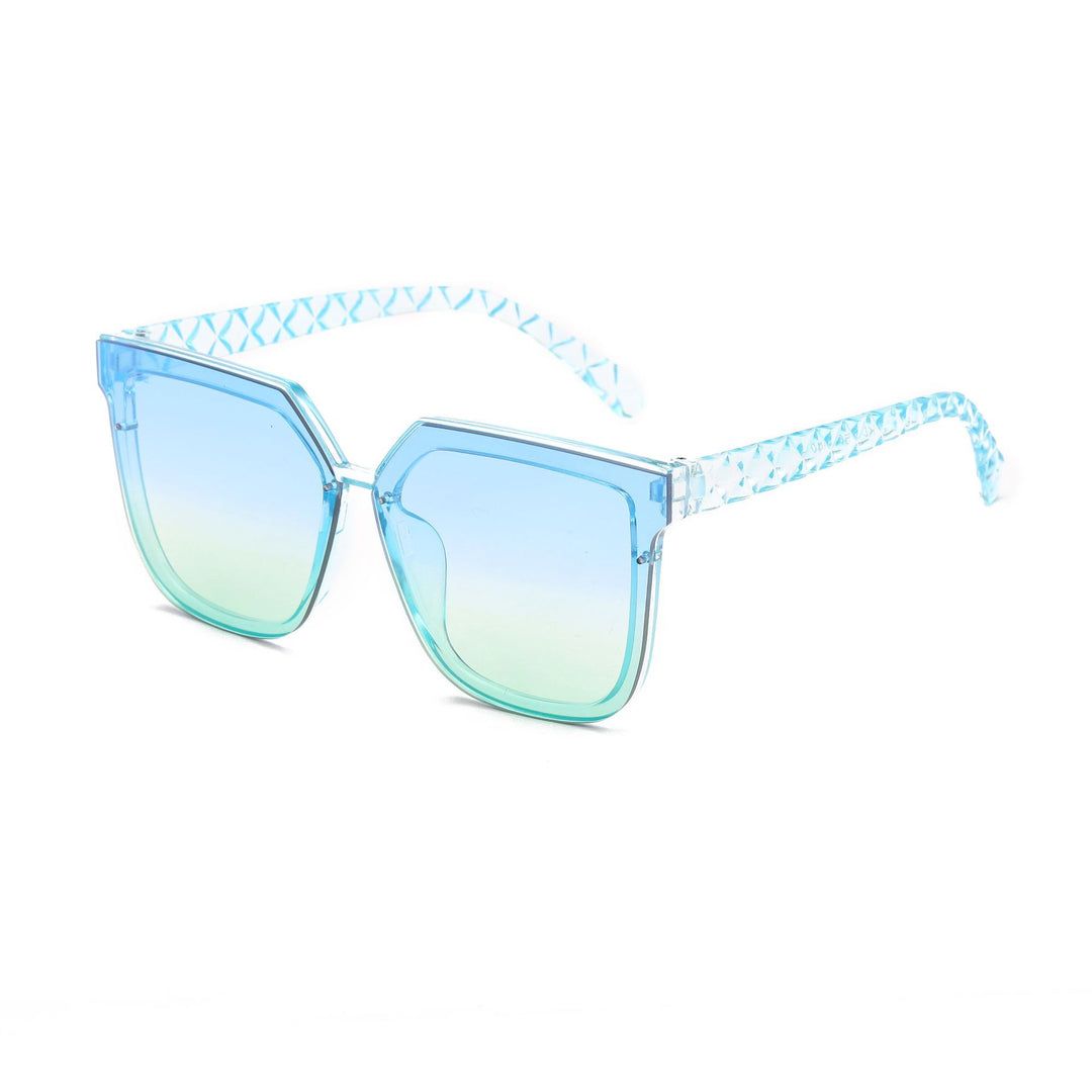 Dame modische solbrille med innovativ polygonal design Skanto