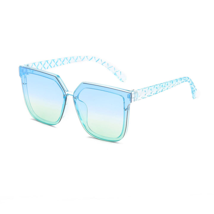 Dame modische solbrille med innovativ polygonal design Skanto