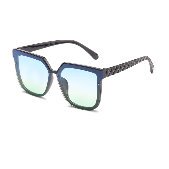 Dame modische solbrille med innovativ polygonal design Skanto