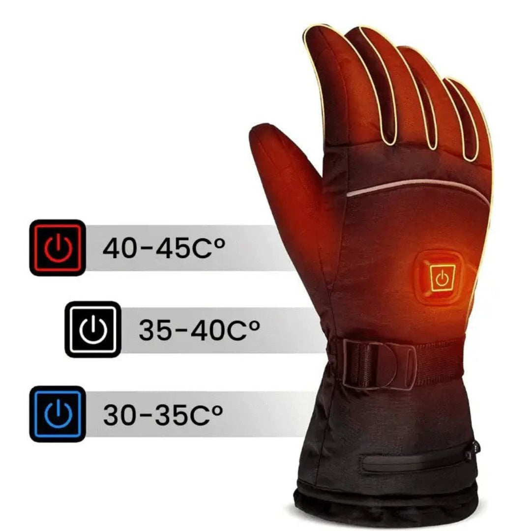 Elektrisk beheizbare Winterhandschuhe – Einstellbare Wärme og Touchscreen-kompatibel