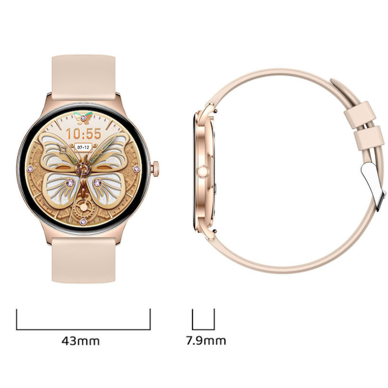 SlimFit Ultimate Smartwatch – Ultradünn, Gesundheitsüberwachung & AMOLED-Display