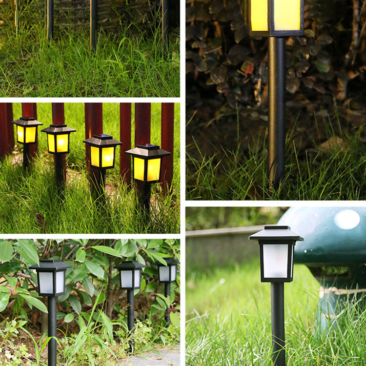 Moderne Minimalistisk Vanntett Solfylt Firkantet ABS PVC LED Utendørs Landskapslys For Hage | Skanto