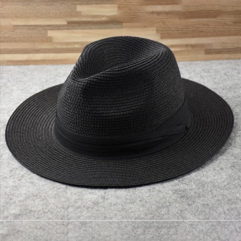 Skanto | Klassisk Lett Håndlaget Panama Hatt – 100% Palm Strå, Ekvadorisk Håndverk