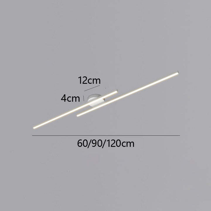 Skanto | Moderne Aluminium Semi Flush Mount LED Taklampe | Minimalistisk Design for Stue. Soverom & Gang