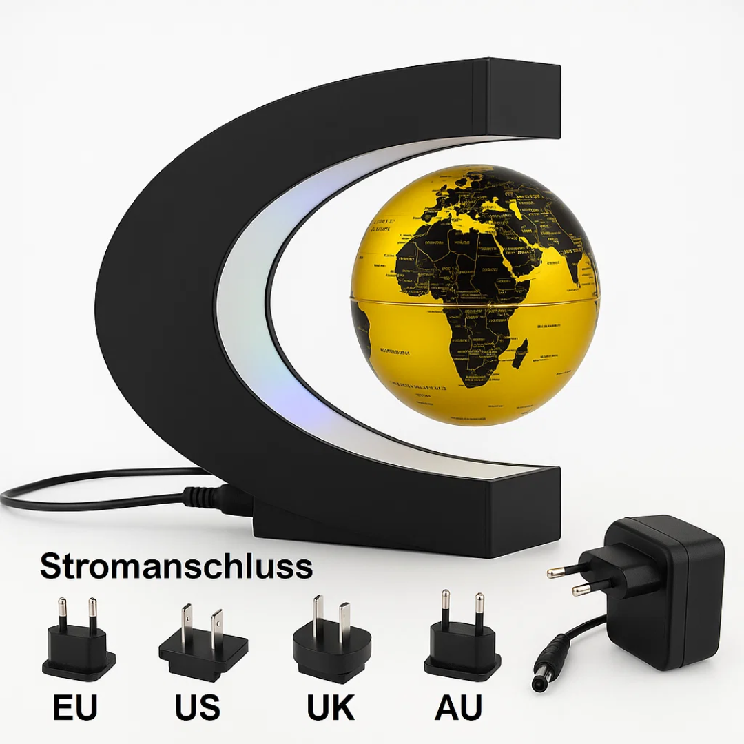 Skanto | AstroGlobe LED Verdens Globe – Flytende Globe Lampe med Magnetisk Oppheng