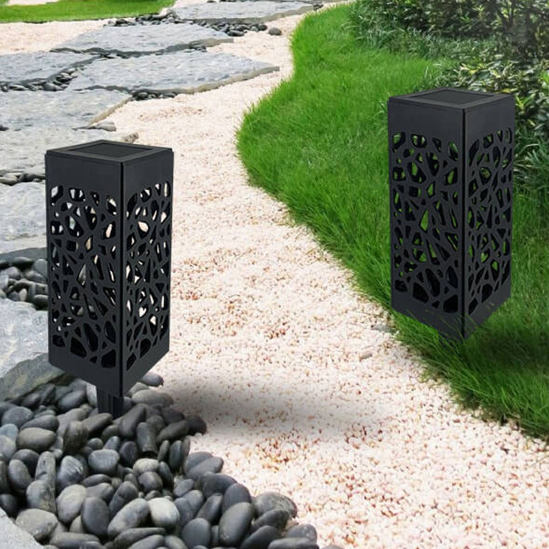 Kreativ Hullete Square Column LED Utendørs Gress Innsett Landskapslys | Skanto