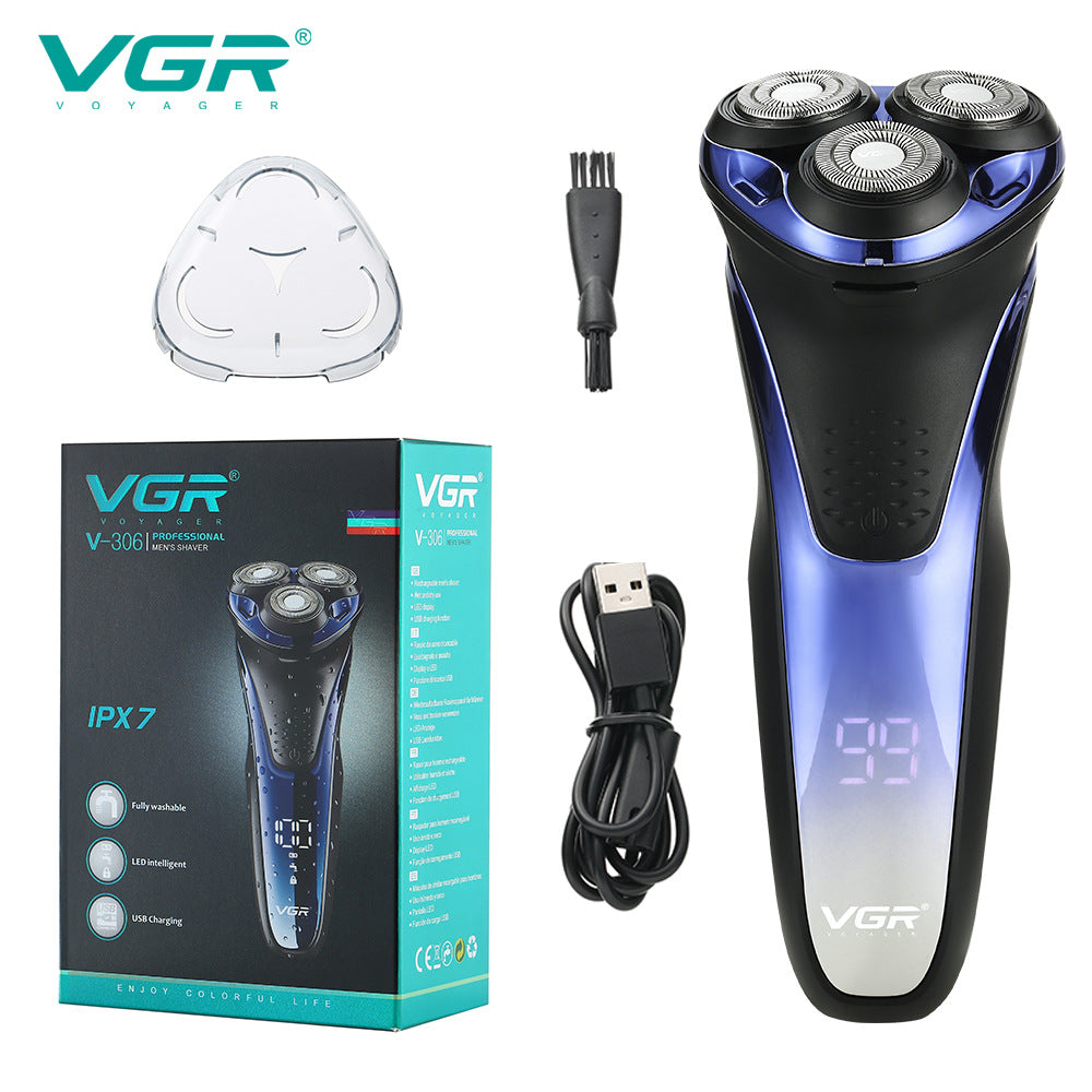 Skanto | Men’s Vanntett Elektrisk Barbermaskin | 3D Fleksible Hoder, Rask Lading & Ideell for Daglig Pleie