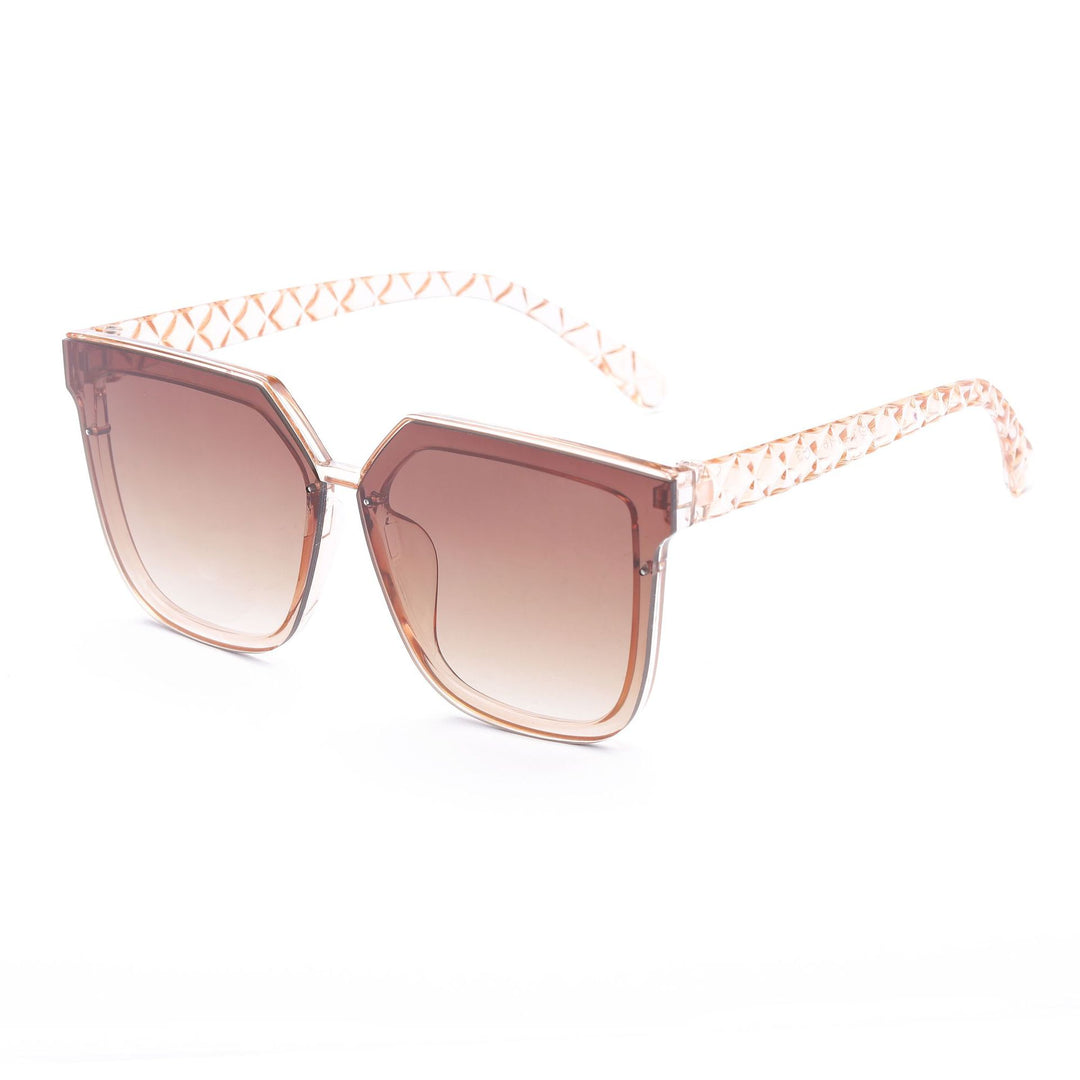 Dame modische solbrille med innovativ polygonal design Skanto