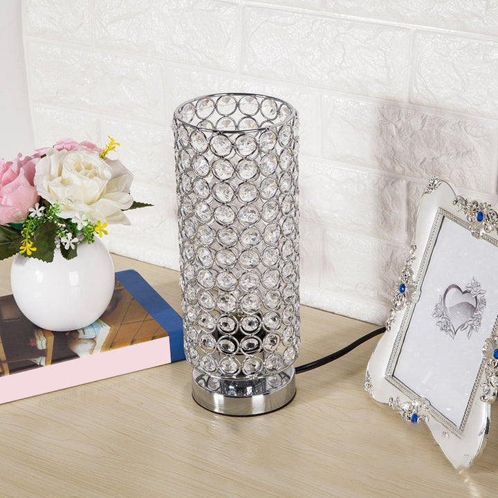 Skanto | Krystallampe - Moderne nattlampe med kromfinish