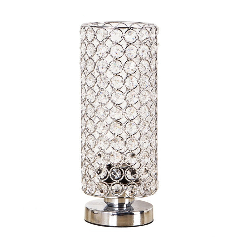 Skanto | Krystallampe - Moderne nattlampe med kromfinish