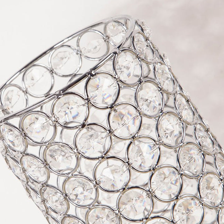 Skanto | Krystallampe - Moderne nattlampe med kromfinish