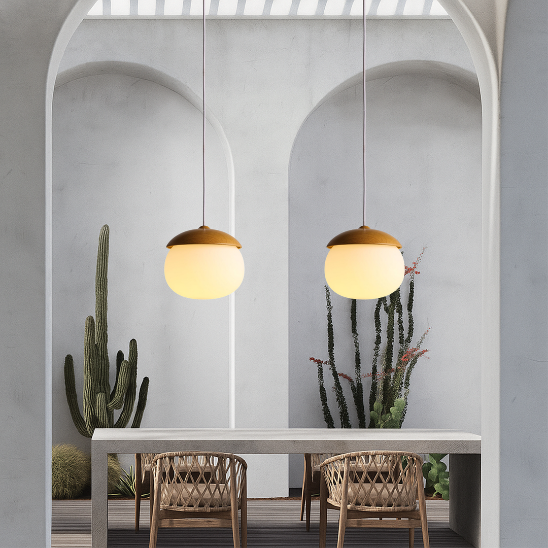 Skanto | Nordisk Tre Glass Pendellampe – Moderne Design