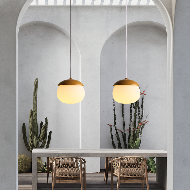 Skanto | Nordisk Tre Glass Pendellampe – Moderne Design