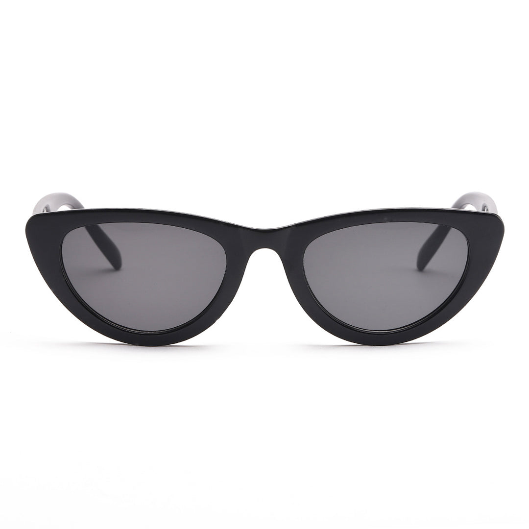 Dame Cat-Eye Solbriller med elegant geometrisk design Skanto