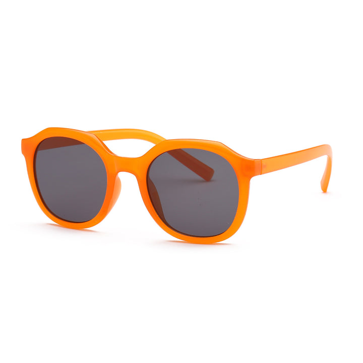Dame moteriktig solbrille med fasetterte rammer og UV-beskyttelse Skanto