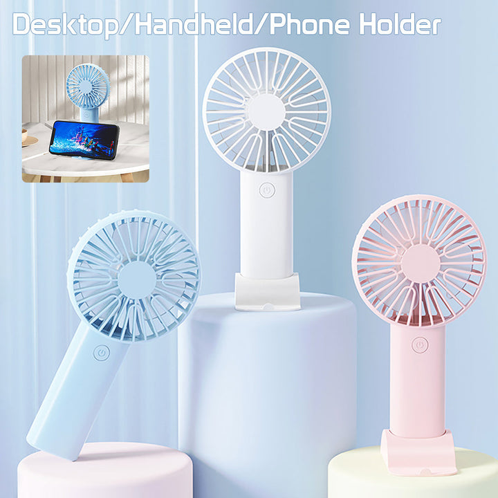 Mini Bærbar Håndholdt USB Oppladbar Vifte | Skanto
