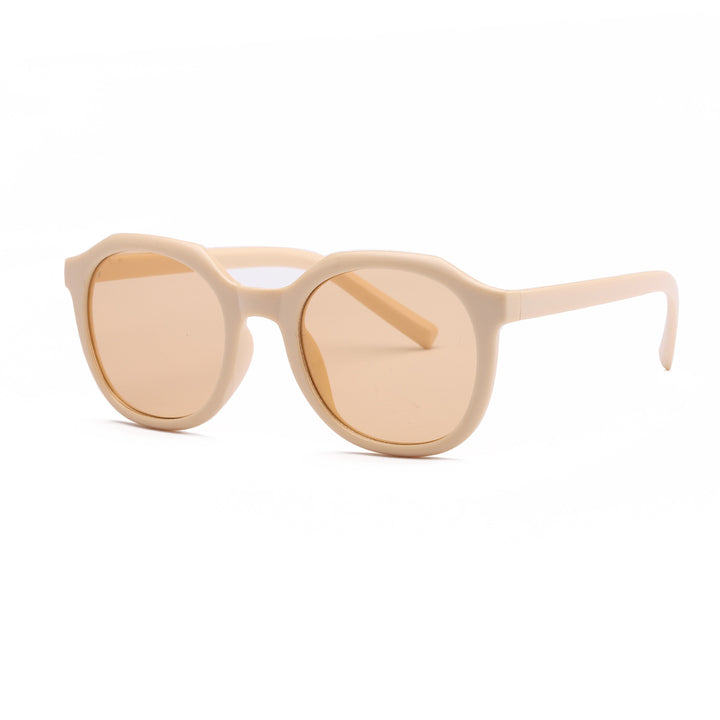 Dame moteriktig solbrille med fasetterte rammer og UV-beskyttelse Skanto
