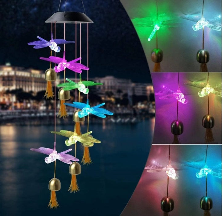LED Solcelle Sommerfugl Vindspill Hage Hengelys Skanto