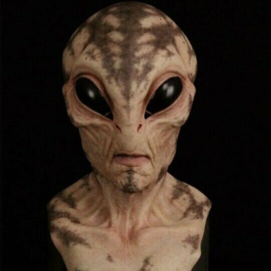 Alien-Mask | Realistiske Halloween Kostyme Tilbehør | Skanto
