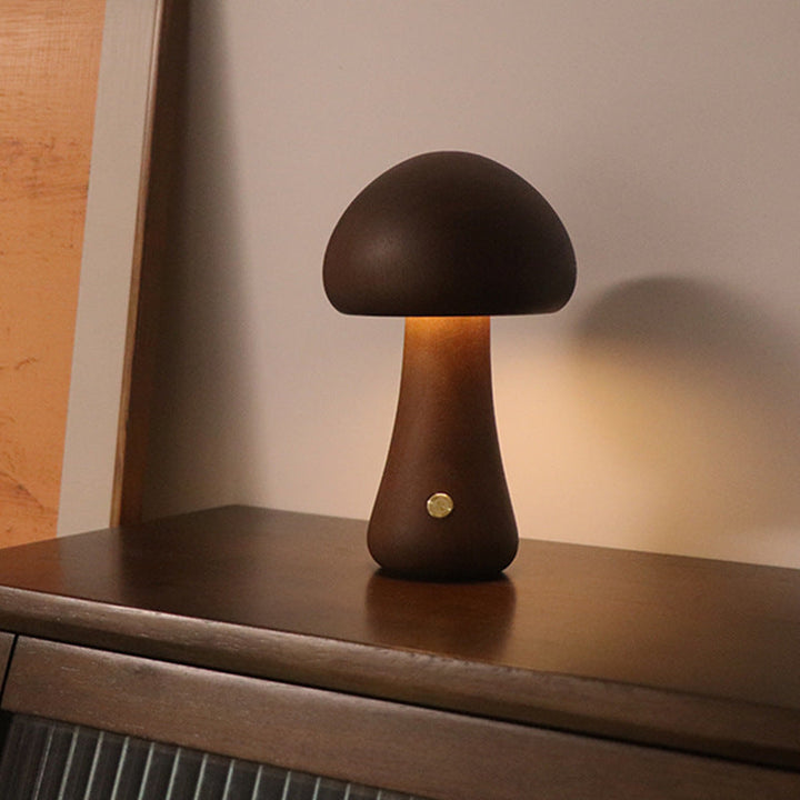 Skanto | Sopp bordlampe i tre