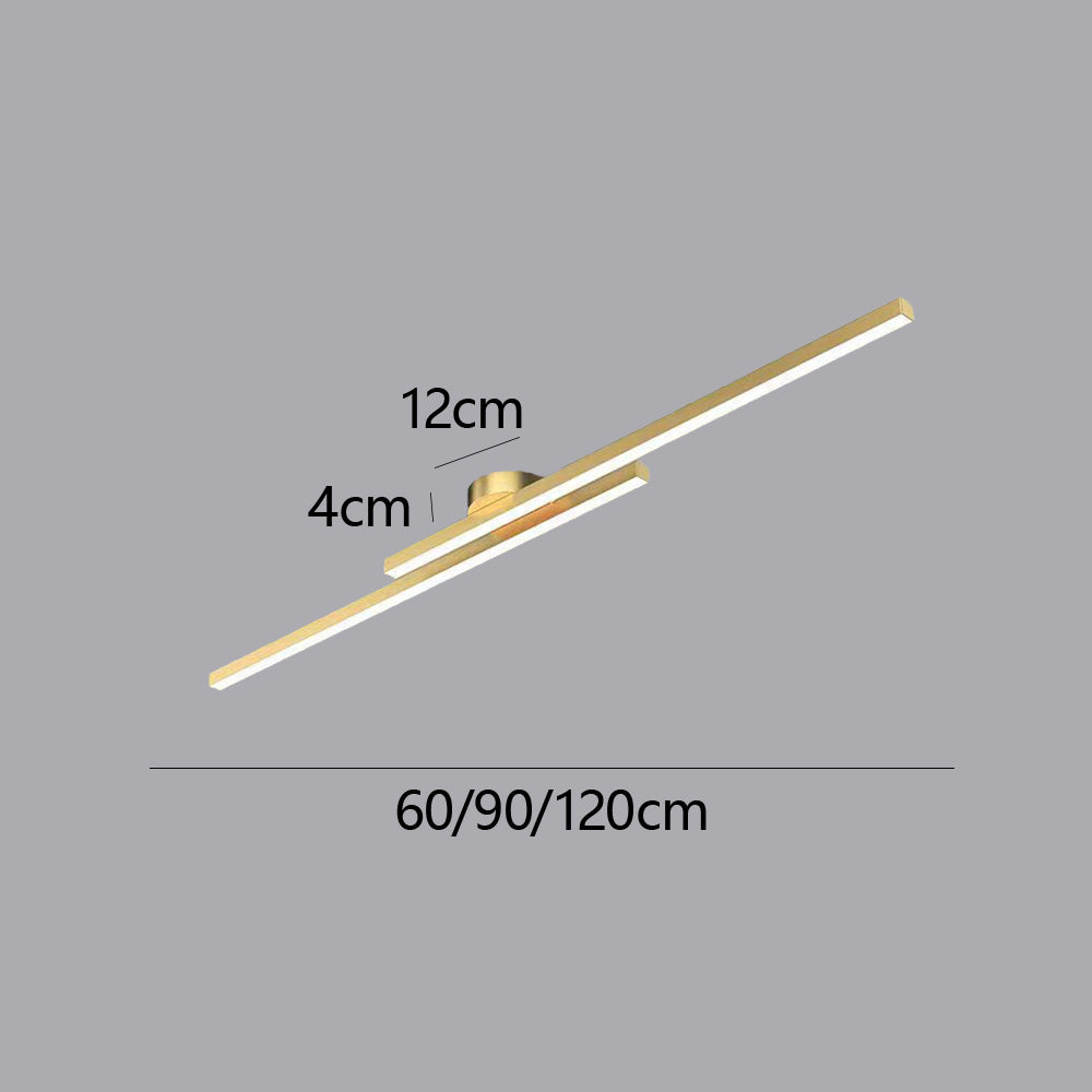 Skanto | Moderne Aluminium Semi Flush Mount LED Taklampe | Minimalistisk Design for Stue. Soverom & Gang