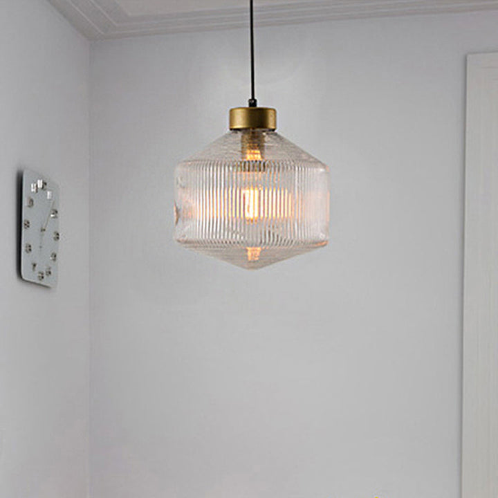 Moderne Trommel Chandelier laget av Glass – Elegant Belysning for Spisestue og Stue | Skanto