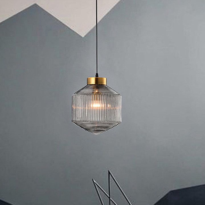 Moderne Trommel Chandelier laget av Glass – Elegant Belysning for Spisestue og Stue | Skanto