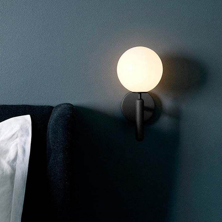 Ball Stairway Wall Light Fixture Glass Single-Bulb Simple Style Wall Sconce Lighting | Skanto
