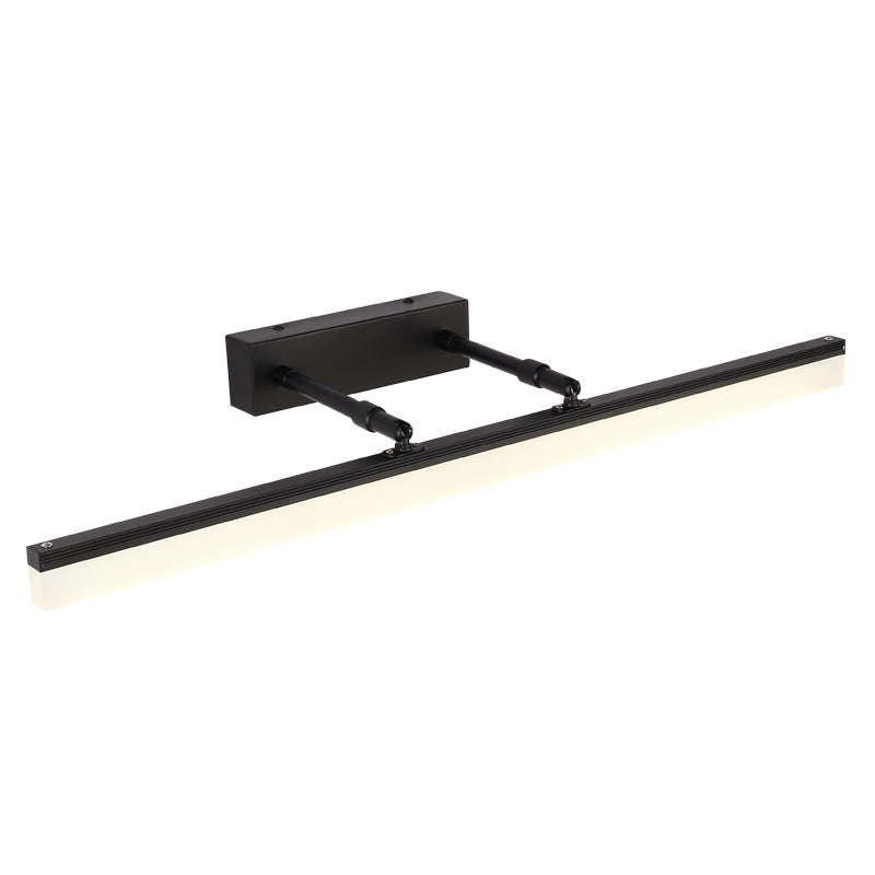 Utfellbar Stang Vanity Vegglampe Minimalistisk Akryl Bad LED Veggmontert Lysinnretning | Skanto