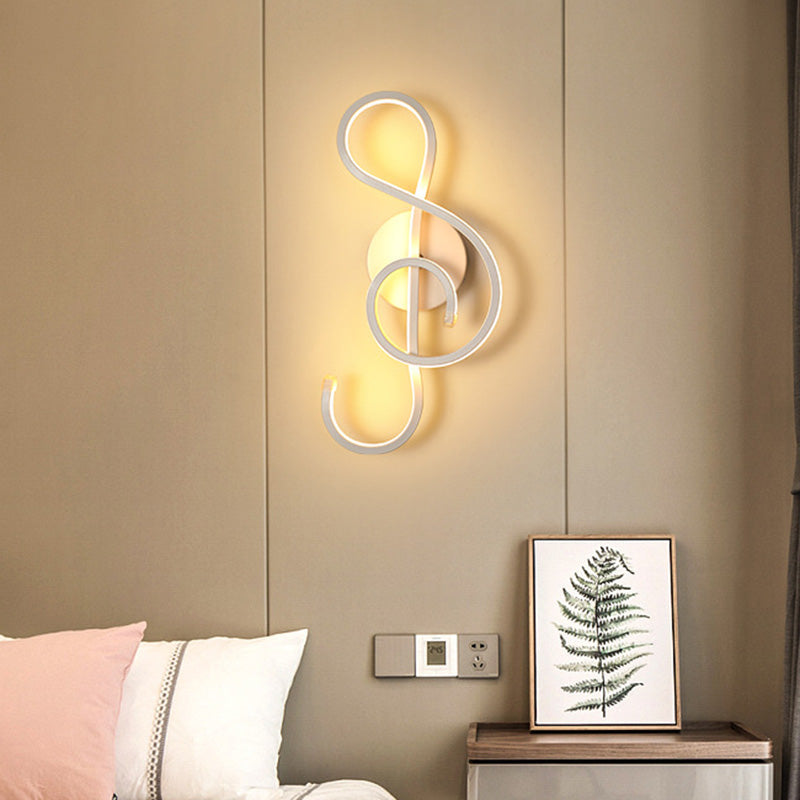 Skanto | Hvit geometrisk formet vegglampe enkelhet LED metall vegglampe vegglampe for trappen