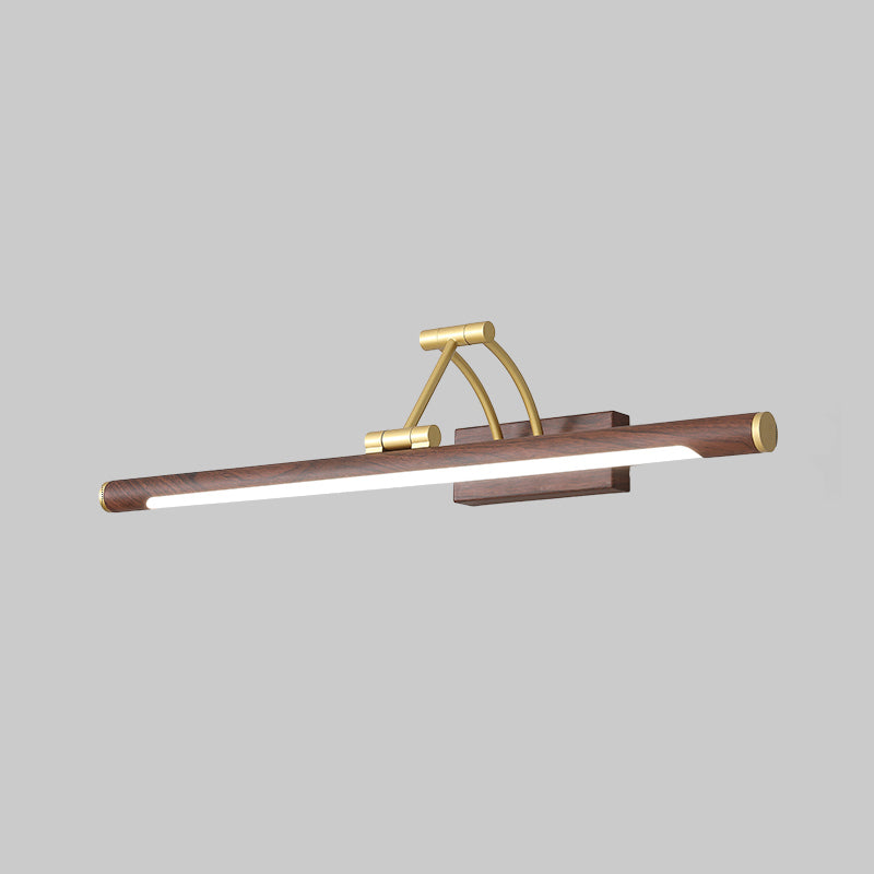 Minimalist rørformet sminkelampe akryl LED veggmontert lampe med 3-leddet svingarm | Skanto