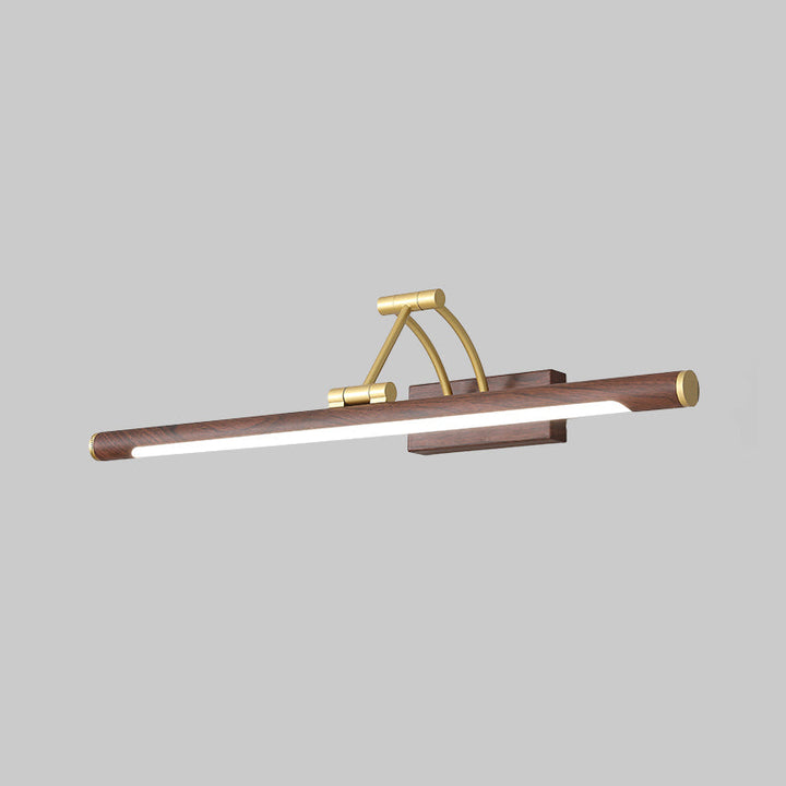 Minimalist rørformet sminkelampe akryl LED veggmontert lampe med 3-leddet svingarm | Skanto