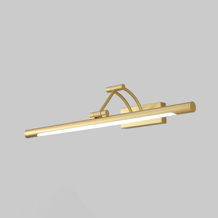 Minimalist rørformet sminkelampe akryl LED veggmontert lampe med 3-leddet svingarm | Skanto