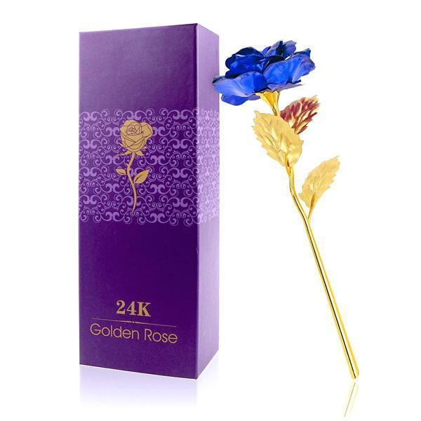 24K Gullfolie Rose Med Boks | Skanto