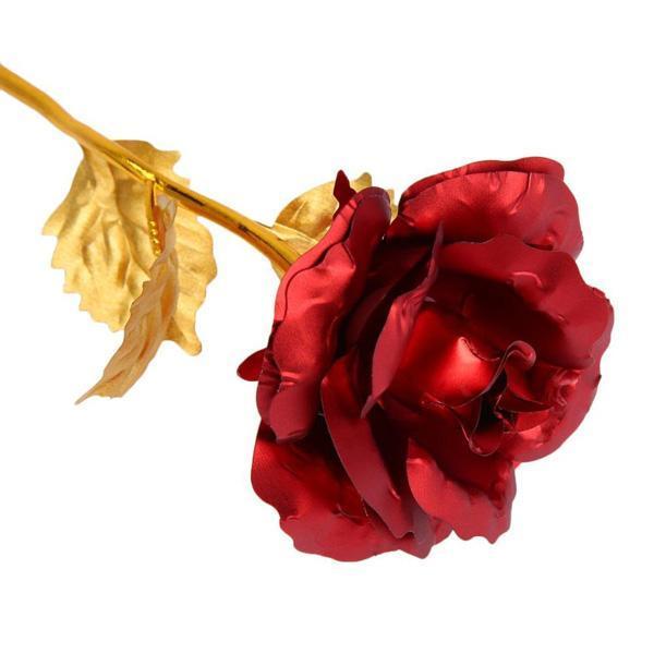 24K Gullfolie Rose Med Boks | Skanto
