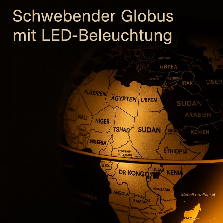 Skanto | AstroGlobe LED Verdens Globe – Flytende Globe Lampe med Magnetisk Oppheng