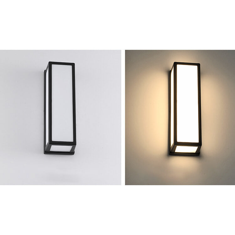 Moderne Kreativ Geometri Aluminium Utendørs Vanntett LED Vegglykt Lampe | Skanto