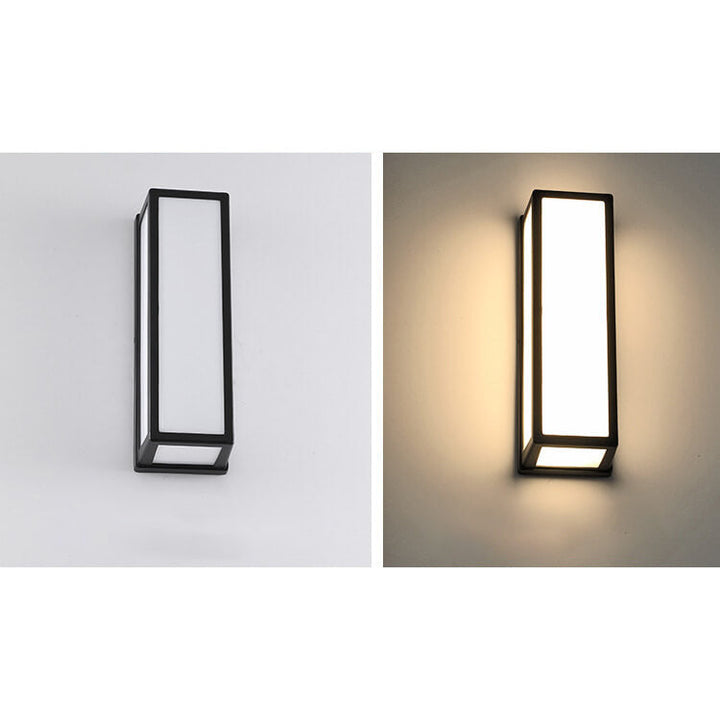 Moderne Kreativ Geometri Aluminium Utendørs Vanntett LED Vegglykt Lampe | Skanto