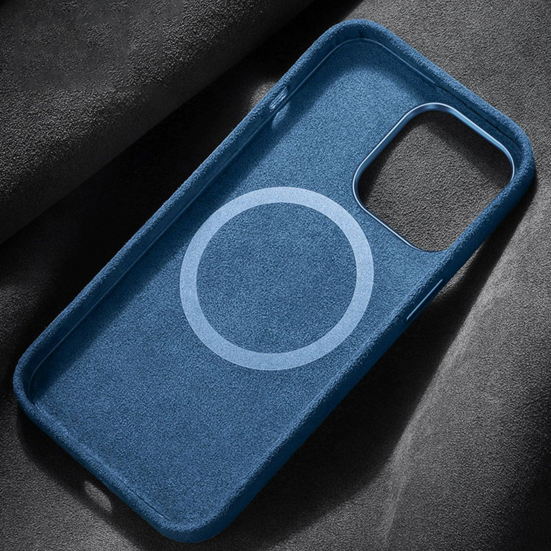 Skanto | Italiensk Alcantara Magnetisk Etui for Iphone