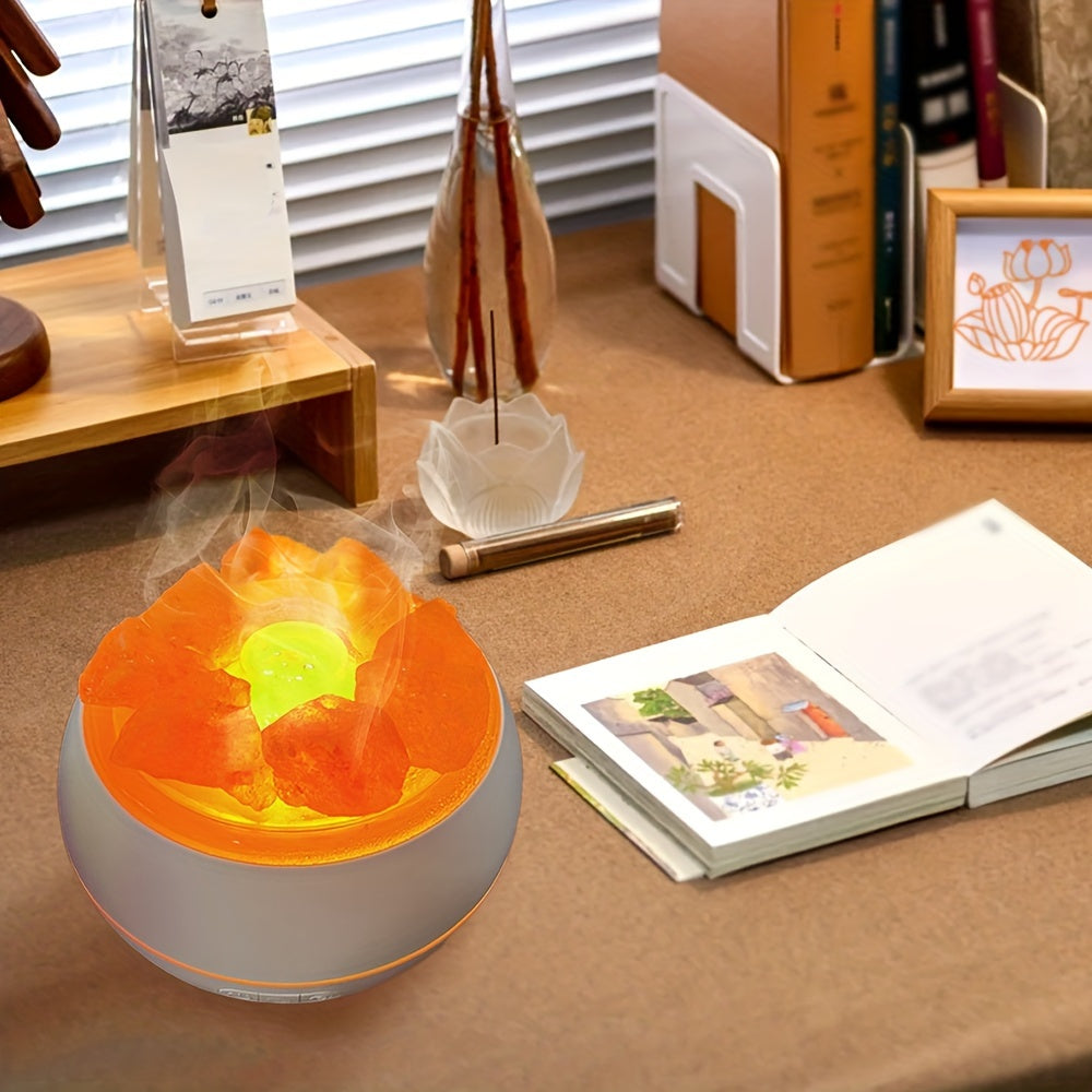 Skanto | Saltlampe diffusor - 3-i-1 essensiell oljediffusor, Himalayasaltlamper & luftfukter