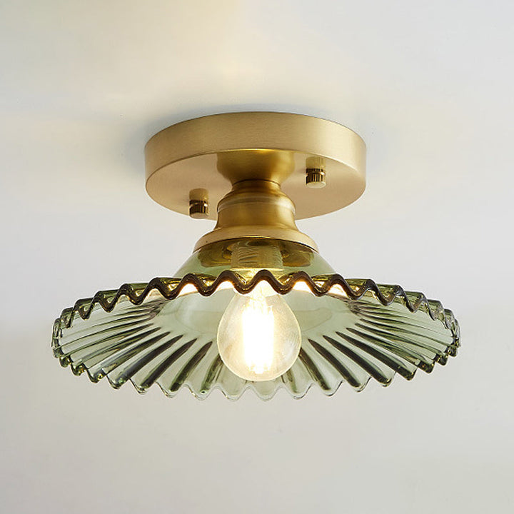 Skanto | Taklampe Vintage Glass Flushmount Fixture