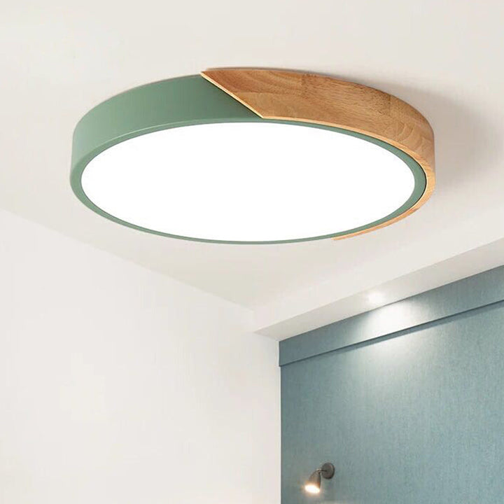 Moderne LED-taklampe for soverommet – Energisparende innbygningslampe i akryl og metall, forskjellige farger