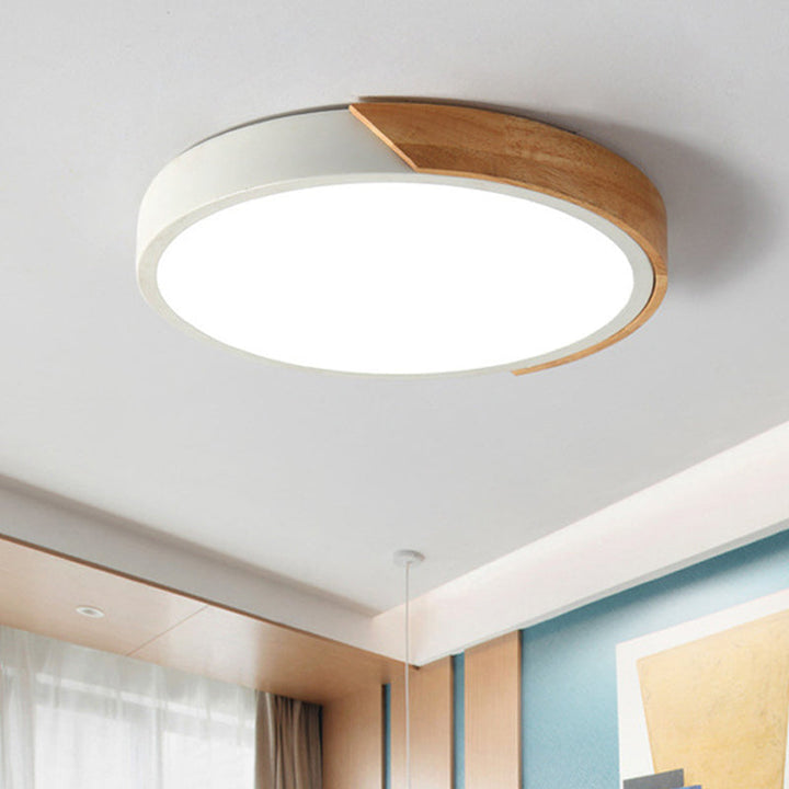 Moderne LED-taklampe for soverommet – Energisparende innbygningslampe i akryl og metall, forskjellige farger