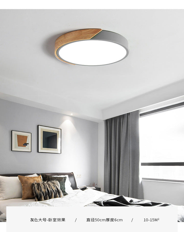 Moderne LED-taklampe for soverommet – Energisparende innbygningslampe i akryl og metall, forskjellige farger