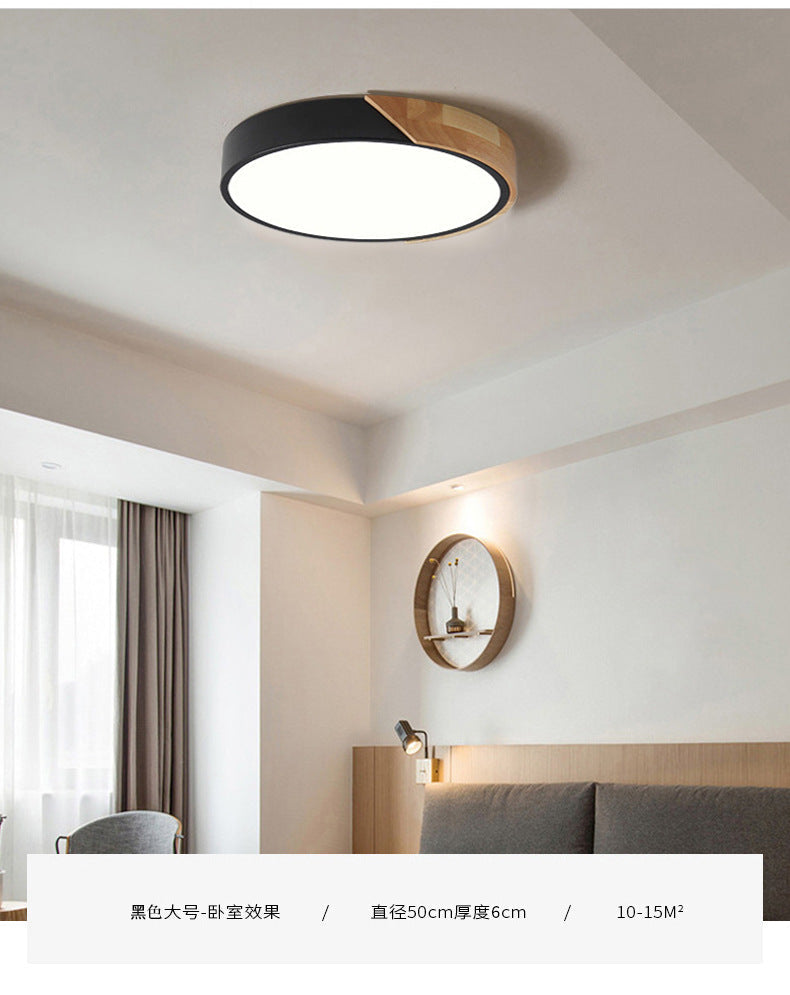 Moderne LED-taklampe for soverommet – Energisparende innbygningslampe i akryl og metall, forskjellige farger